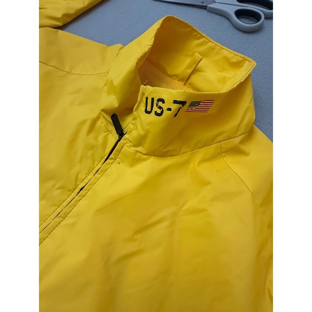 NWT American Living Yachting Jacket Yellow Sailing Windbreaker Men's Medium US-7 - Picture 15 of 16